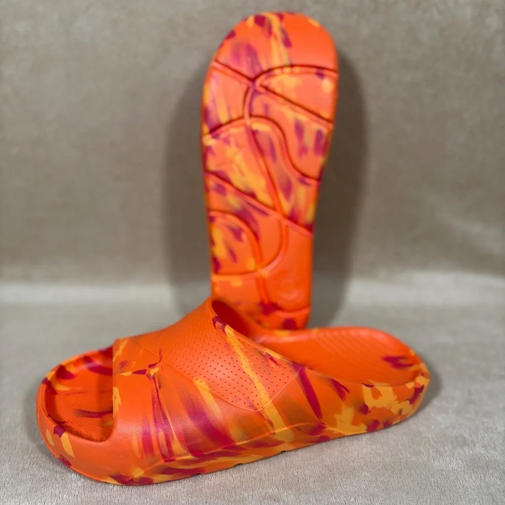 Nike Jordan Youth Post Slide Comfort Sandals‎ GS Size 7Y Orange Blaze FZ3154 800